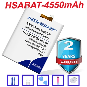 Originalus HSABAT 4550mAh BT-565 Baterija Leagoo KIICAA Sumaišykite T5 T5C Aukštos Kokybės Telefonas Batterie