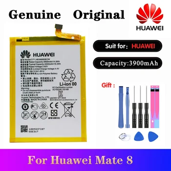 Originalus Huawei HB396693ECW Batteria 3900mAh Už Mate 8 Baterijos NXT-AL10 NXT-TL00 NXT-CL00 NXT-DL00 NXT-L09 NXT-29 Mate8 akku