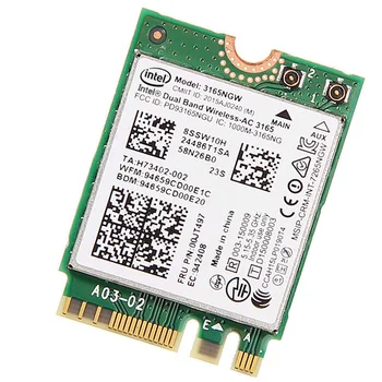 Originalus Intel Wireless AC 3165 3165 AC 3165NGW NGFF Dual band BT4.0 2.4 G/5G 433M belaidžio tinklo kortelė Nešiojamas Tinklo plokštė