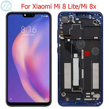Originalus Mi8 Lite LCD Xiaomi Mi 8 Lite Ekranas Su Rėmo 6.26