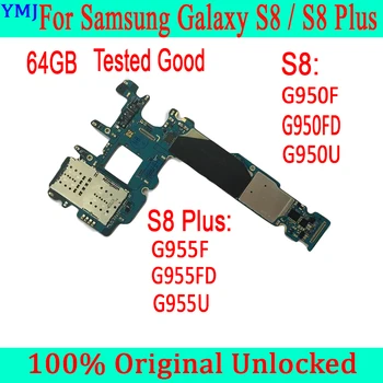 Originalus Plokštė Samsung Galaxy S8 Plius G955F G955FD G955U S8 G950FD G950F G950U 64GB Atrakinta MainBoard Europoje Versija