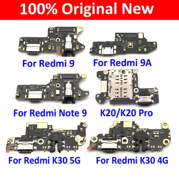Originalus USB Įkrovimo lizdas Dock Jungties Kištuką Valdybos Flex Kabelis Xiaomi Mi 9T Redmi 8 8A 9A 9 K30 K20 / Redmi 9 Pastaba