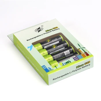 Originalus ZNTER AA 1,5 V 1700mAh Baterija Įkraunama Ličio Polimerų Baterija, Įkraunama per USB kabelį Batteria Lašas Laivybos