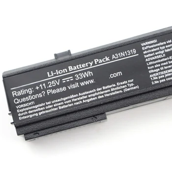 Originalus baterija ASUS X551C X551CA X551M A41N1308 A31N1319 0B110-00250100M X45LI9C YU12008-13007D Nešiojamas Baterija