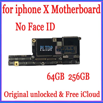 Originalus iPhone X XS XR XS MAX Plokštė be Veido ID,Nemokamai iCloud iPhone XR Logika Lenta Su Drožlių Plokštės
