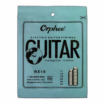 Orphee 20 Nustatyti, 6Pcs/Set Gitara Styginių RX19/RX17 Nikelio Lydinio String Super Šviesos Elektrinės Gitaros Stygos
