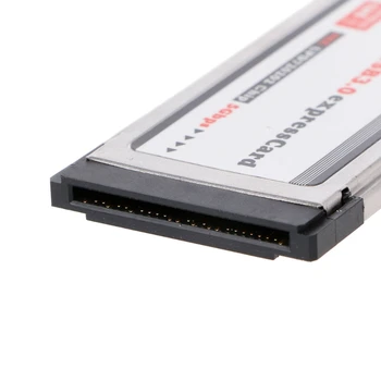 PCI-E PCI Express 2 Port USB 3.0 34 mm Expresscard Kortelės Adapteris Keitiklis