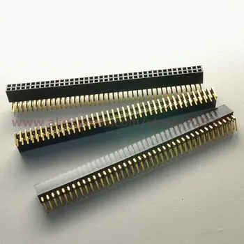 PHISCALE 5vnt 2x40 Pin 2.54 mm Tarpai dešinysis kampas 90 laipsnių dvigubos eilės moterų lizdas antraštė stačiakampio formos jungtis talpykla