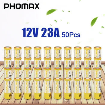 PHOMAX 50pcs/pak šarminis sausas baterija 23a 12v elektroninis žaislas vienkartiniai bateria 8F10R 8LR23 CA20 A23 L1028 23AE žiūrėti batteri