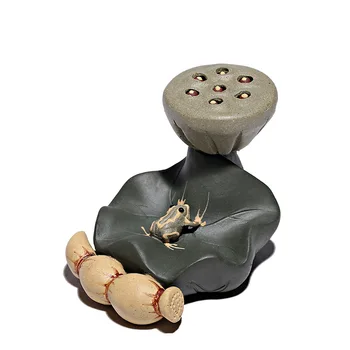 PRIJUOSTĖLĖ Raudonos Molio Lotoso Sėklos Puodą Turėtojas Arbatos Pet Keramikos Arbatos Ceremonija, Papuošalai Zen Zen Creative Papuošalai Figūrėlės