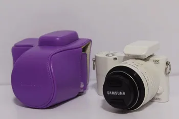 PU Odos Fotoaparato Krepšys Case Cover Dėklas Skirtas Samsung NX2000 NX1100 NX1000 Veidrodžio Sistema, vaizdo Kameros