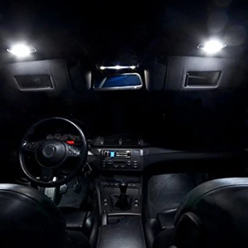 Pakeitimo Xenon Baltas LED Tuštybės Veidrodis Šviesos Mazgai Balta Lempa BMW E60 E61 E90 E91 E92 E70