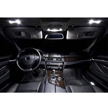 Pakeitimo Xenon Baltas LED Tuštybės Veidrodis Šviesos Mazgai Balta Lempa BMW E60 E61 E90 E91 E92 E70