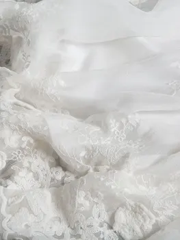 Paplūdimio Stiliaus Balta Nekilnojamojo Šilko Suknelė Siuvinėjimo Trys Ketvirtį Rankovės Ilgos Suknelės, moteriški Drabužiai Nemokamas Pristatymas 2020 m.