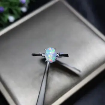 Parduotuvė naujus produktus, rekomenduojama savininkas Fizinis opal moteris žiedai keisti ugnies spalvos paslaptingas 925 sidabro spalvos reguliuojamo dydžio