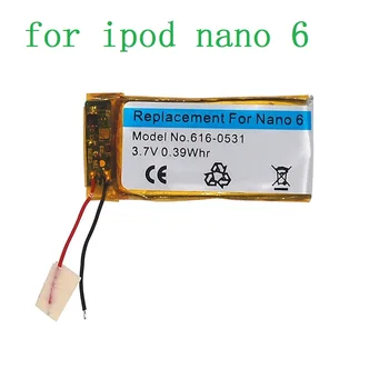 Patikrintas Originalus 3.7 V, Li-ion Baterijos Pakeitimo 616-0531 330mAh iPod Nano 6 6 Gen 8GB 16GB