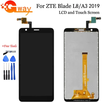 Patikrintas ZTE Blade L8 / ZTE Blade A3 2019 LCD Ekranas + Touch ekranas Digitizier mazgas, ZTE A3 2019/ZTE L8 + Įrankiai