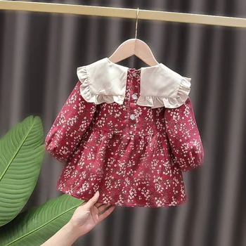 Pavasarį, naujas gimęs kūdikis mergaitė drabužiai suknelė, kostiumas kūdikiams, kūdikių, mergaičių drabužiai vaikams 1-asis gimtadienis princesė šalis suknelės suknelė