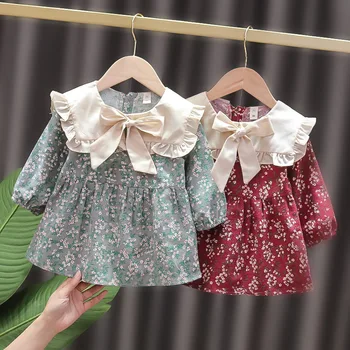 Pavasarį, naujas gimęs kūdikis mergaitė drabužiai suknelė, kostiumas kūdikiams, kūdikių, mergaičių drabužiai vaikams 1-asis gimtadienis princesė šalis suknelės suknelė