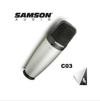 Pigiau Boutique Samson C03 Didelė Diafragma kondensatoriaus mikrofonai įrašymas mikrofonas kompiuterinis tinklas su atveju paketas