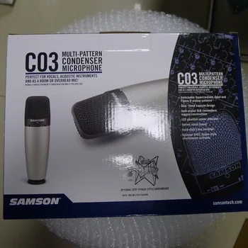 Pigiau Boutique Samson C03 Didelė Diafragma kondensatoriaus mikrofonai įrašymas mikrofonas kompiuterinis tinklas su atveju paketas