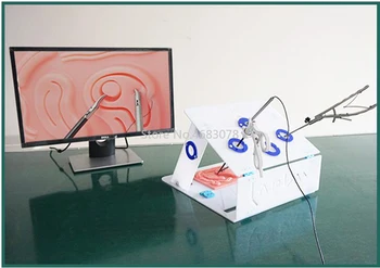Pilną Laparoskopinė Chirurgija Mokymo Langelį Chirurginės Simuliacinės Įrangos Priemonė Treneris Chirurginių instrumentų