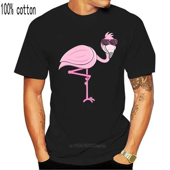 Pink Flamingo Vasaros Atostogų Marškinėlius Dizaino Išgalvotas Vyrų, Vienodų Moterų Įrengtas Dovana Medvilnės Marškinėliai, Vasaros Stilius Laisvalaikio Drabužiai