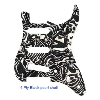 Pleroo Custom Gitara pickgaurd -Black Pearl shell 57' 8 Varžto Skylę Standartą St VPAS Gitara pickguard Nulio Plokštė