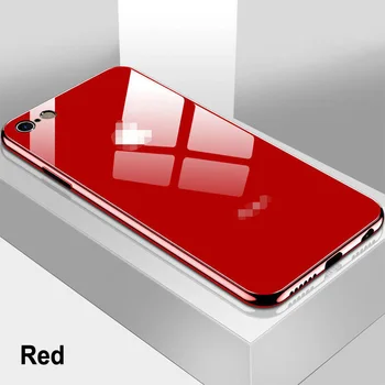 Prabanga Electroplated Grūdintas Stiklas Telefono dėklas Skirtas Apple iPhone 11 11Pro Max XS Max XR X 6s 7 8 6 Plus Danga Blizgus, Plonas Viršelis