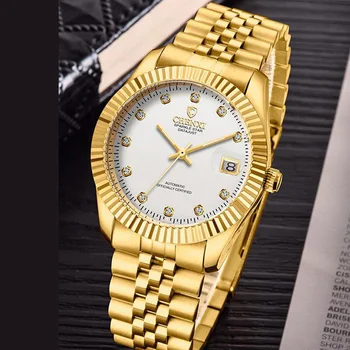 Prabanga Top Brand CHENXI Automatinis Mechaninis laikrodis Vyrams, Moterų Mylėtojas Laikrodžiai Naktį Šviesos Žymiklį Vandeniui Nerūdijančio Plieno