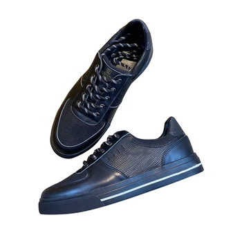 Prancūzijos v vl 2021 naujas žiemos sporto batai originalus Dvigubas laišką aparatūros logotipas viršuje odos vyriški batai，su būda dulkių įrodymas krepšys