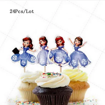 Princesė sofija tortas topper kūdikiams, vaikams, vaikų, šalies prekių mergina gimtadienio apdailos tortas dekoravimo cupcake rėžtuvės
