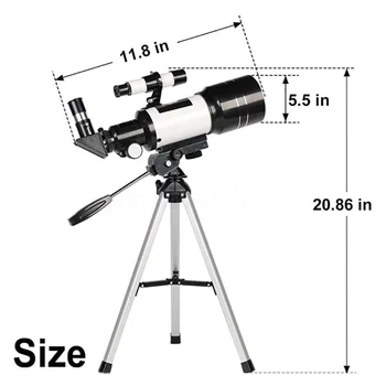 Profesinės Astronominis Teleskopas Monokuliariniai Refrakcija Telescopio Kosminio Teleskopo Lauko Kelionių Spotting Scope Su Trikoju