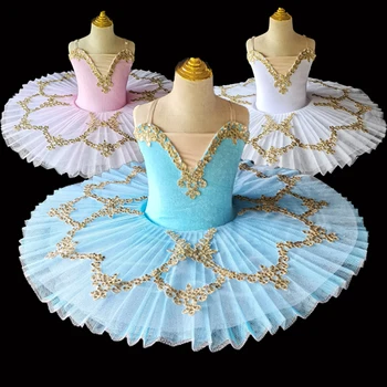 Profesionalūs Baleto Mdc Vaikai Vaikai Blynų Lėkštės Balerinos Tutu Šalis Suknelė Suaugusių Moterų, Mergaičių Baleto Šokio Kostiumai