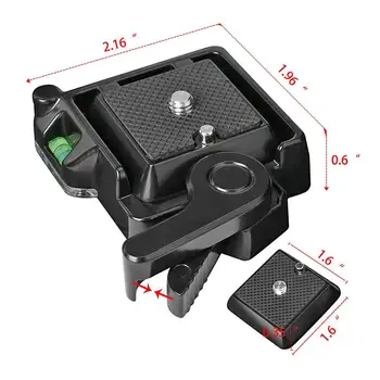 QR40 kamera Kamera Trikojo Monopodzie Kamuolį Galva Greito Atpalaidavimo Plokštės Ilgaamžiškumą Perkėlimo ir Aliuminio Lydiniai DSLR Kamera