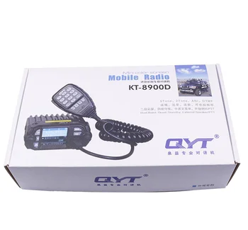 QYT KT-8900D VHF UHF Judriojo Radijo Dual Band Automobilio Radiją FM 25W Walkie Talkie KT8900D Bendravimo Atstumas