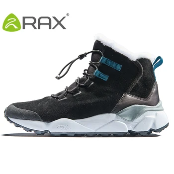RAX Mens Geunine Odos Vaikščiojimo Batai Vyrams, Vilnos Sniego Batai Šiltas Turistiniai Vaikščiojimo Batai Vaikščiojimo Batai Vyrams Sportiniai Batai