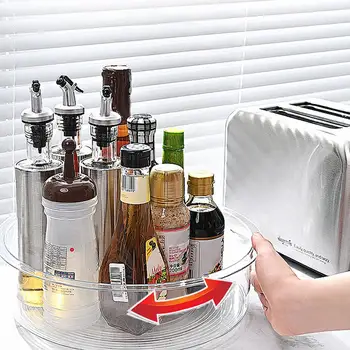 Ratas, Virtuvė Organizatorius Sukasi Kosmetikos Laikymo Dėklas Šaldytuvas Prieskonių Laikymo Dėžutė Prieskonių Laikymo Dėžutė