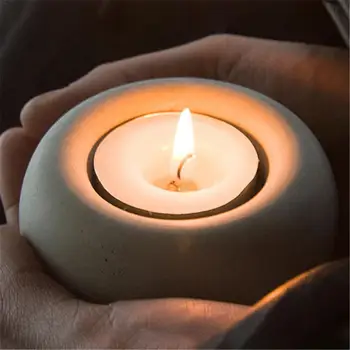 Raundas Silikono Formos Betono Žvakidė Formavimo Cemento Žvakių Laikiklis Sultingi Augalų, Namų Dekoravimo Priemonė