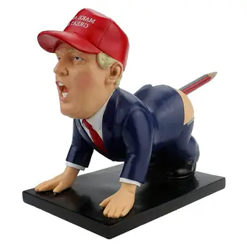 Rašiklio Laikiklis Donald Trump Statula Prezidento Rašiklio Laikiklis Stalas Stalo Miniatiūrinės Figūrėlės Modelis Darbalaukio Ornamentas 