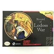 Record of Lodoss War su dėžutė snes žaidimų kasetė anglų versti