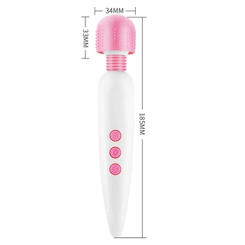 Reguliuojamas Galingas AV Vibratorius Moterims Masturbuotis USB Įkrovimo Makšties Klitorio Stimuliatorius G vietoje, Vibratorius, Sekso žaisliukai Suaugusiems