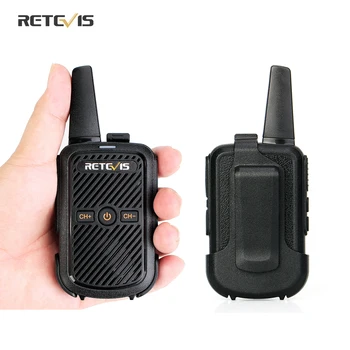 Retevis RT15 Mini Walkie Talkie 2vnt Nešiojamų Du Būdu Radijo Stotis UHF VOX USB Įkrovimo Transiveris Communicator 