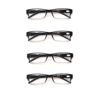 Retro mados stačiakampio formos reader vyrams ir moterims pavasario vyrių plastiko aukštos kokybės akiniai skaitymui