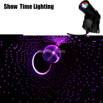 Rodo Laiką LED RGB LED PinSpot Šviesos vietoje poveikio spalvos lengvas Naudoti su stiklo kamuolys DJ KTV Šalis, Diskoteka, vestuvės visų žvaigždžių danguje