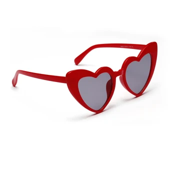 Rožinė meilė, akiniai nuo saulės, didelis persikas širdies akiniai nuo saulės moterų širdies formos akiniai