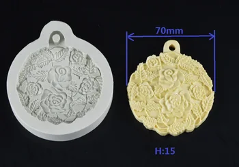 Rožių Gėlių Muilo Silikono Formos Vestuves 3D Rankų darbo Dervos Amatų Šokoladiniai Saldainiai, Pelėsių Torto Kepimo Įrankiai