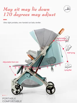 Ru nemokamai laivas! Ultra-lengvas nešiojamas sulankstomas amortizatorius kūdikiui skėtinis vežimėlis baby sport 