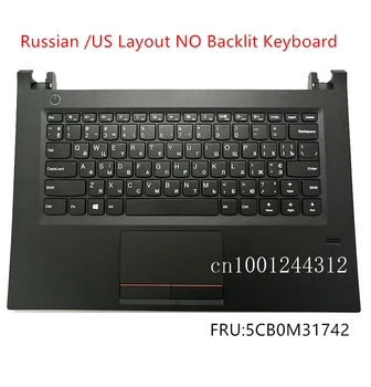 Rusijos Naujas Lenovo E42 E42-30 E42-70 E42-80 V510-14IKB Palmrest Klaviatūros Bezel Padengti Touchpad pirštų Atspaudų 5CB0M31742