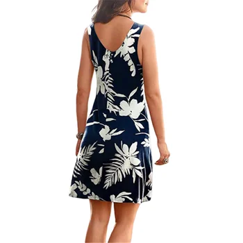 S-5XL Didelio Dydžio Moterų Suknelė 2020 Metų Vasaros Atsitiktinis Derliaus Spausdinimo Mini Suknelė Bohemijos Elastinga Seksualus Rankovių-line Suknelė Vestidos